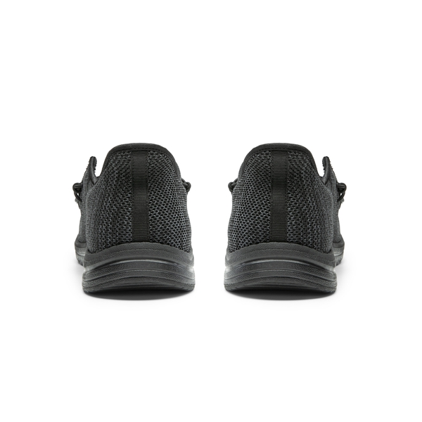 Men's Knitted Slip-On Casual Loafers - ALL BLACK - 4
